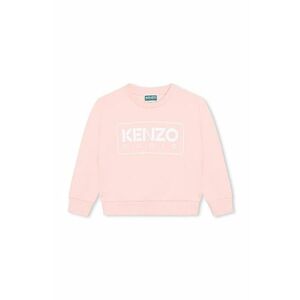 Kenzo Kids hanorac de bumbac pentru copii culoarea roz, cu imprimeu imagine