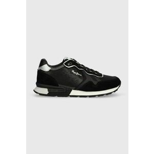Pepe Jeans sneakers PLS40009 culoarea negru, BRIT SEQUINS W imagine
