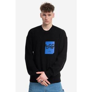 A-COLD-WALL* pulover Patch Pocket Knit bărbați, culoarea negru ACWMK094-BLACK imagine