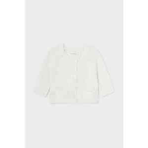 Mayoral Newborn cardigan din bumbac pentru bebeluși culoarea bej, light imagine