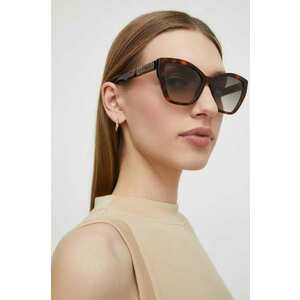 Moschino ochelari de soare femei, culoarea galben imagine