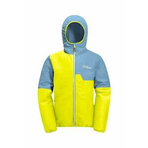 Jack Wolfskin geaca de ploaie copii TURBULENCE culoarea galben imagine