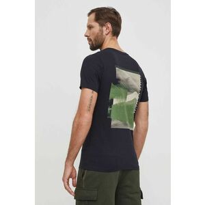 Columbia tricou din bumbac Rapid Ridge barbati, culoarea negru, cu imprimeu, 1934824 imagine