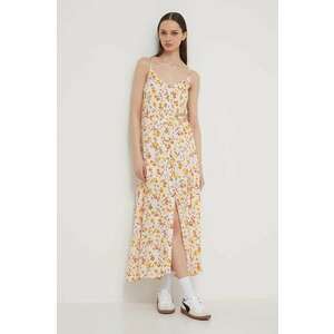 Billabong rochie culoarea alb, maxi, drept imagine