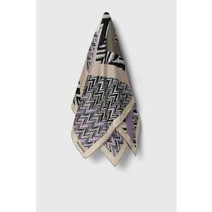 Missoni eșarfă de mătase culoarea violet, cu model FO41TWD9461 imagine