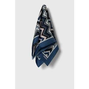 Missoni eșarfă de mătase culoarea bleumarin, cu model FO41TWD9645 imagine