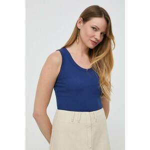 Weekend Max Mara top din bumbac culoarea bleumarin 2415940000000 imagine