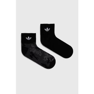 adidas Originals sosete 2-pack culoarea negru, IU0186 imagine