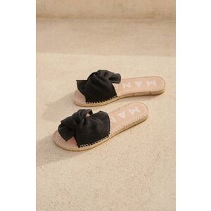 Manebi papuci La Havana Sandals With Knot femei, culoarea negru, O 7.9 JK imagine