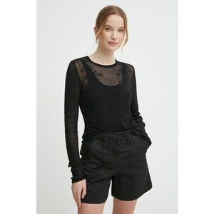 Sisley pulover femei, culoarea negru, light imagine
