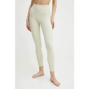 Joy in me jambiere de yoga Unity Ribbed culoarea bej, neted imagine