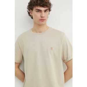 Les Deux tricou din bumbac culoarea bej, neted imagine