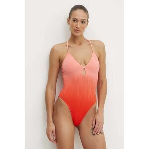 Chantelle costum de baie dintr-o bucată culoarea portocaliu, cupa usor rigidizata imagine