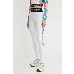 PLEIN SPORT colanti femei, culoarea alb, modelator imagine