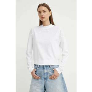 G-Star Raw longsleeve din bumbac culoarea alb, D24627-D601 imagine