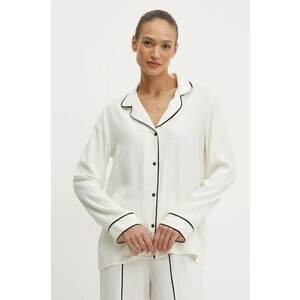 BOSS camasa de pijama femei, culoarea bej, 50520789 imagine
