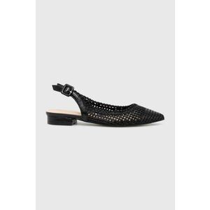 Answear Lab balerini culoarea negru, cu toc deschis imagine