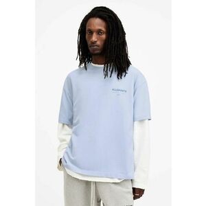 AllSaints tricou din bumbac ACCESS SS CREW barbati, cu imprimeu, M038PA imagine