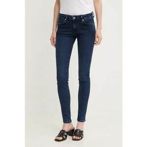 Pepe Jeans jeansi SKINNY JEANS LW femei, culoarea albastru marin, PL204583CU2 imagine