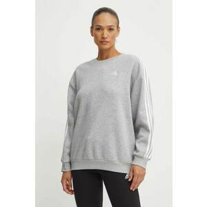 adidas bluza Essentials femei, culoarea gri, melanj, IM0220 imagine
