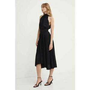 Theory rochie Renzo culoarea negru, midi, evazati, 6CDRS00665 imagine