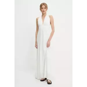 Answear Lab rochie culoarea alb, maxi, evazati imagine