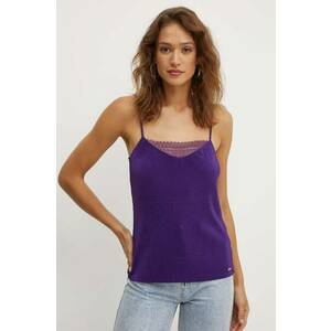 Morgan bluza BAMBE culoarea violet, neted, BAMBE imagine