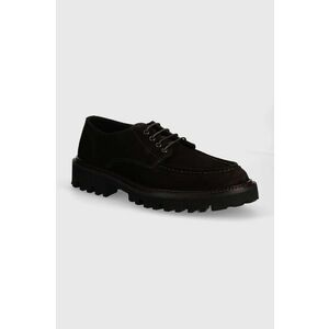 BOSS pantofi de piele intoarsa Julyo barbati, culoarea maro, 50523060 imagine