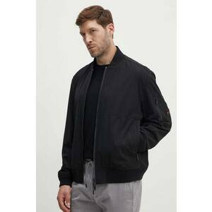 Boss Orange geaca bomber barbati, culoarea negru, de tranzitie, 50521480 imagine