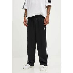 adidas Originals pantaloni Adicolor Baggy Fit Firebird Pant Firebird bărbați, culoarea negru, drept, IZ4801 imagine