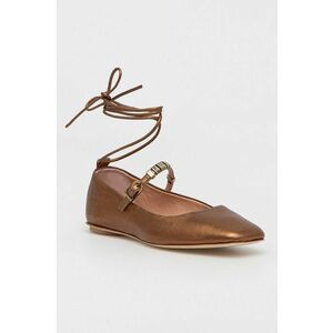 MAX&Co. balerini de piele culoarea maro, 2416521057200 imagine