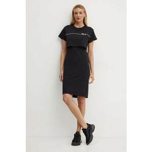 Karl Lagerfeld rochie culoarea negru, mini, drept, 245W1350 imagine