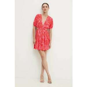 Answear Lab rochie culoarea rosu, mini, evazati imagine