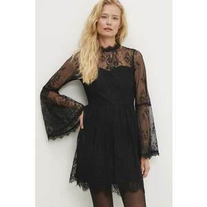 Answear Lab rochie culoarea negru, mini, evazati imagine