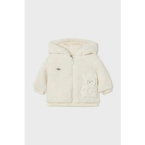 Mayoral Newborn bluza bebe culoarea bej, cu glugă, neted, 2450 imagine