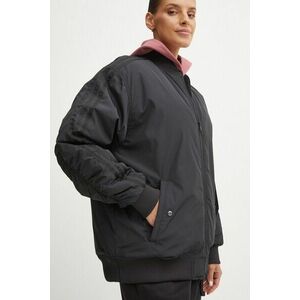 adidas Originals geaca bomber femei, culoarea negru, de tranzitie, IW8422 imagine