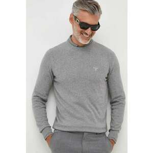 Barbour pulover de bumbac Essentials culoarea gri, light, MKN0932 imagine