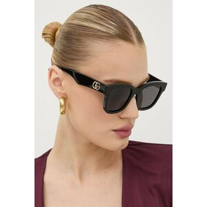 Gucci ochelari de soare femei, culoarea negru, GG0998S imagine