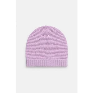 United Colors of Benetton șapcă de lână pentru copii culoarea violet, de lana, din tesatura neteda imagine