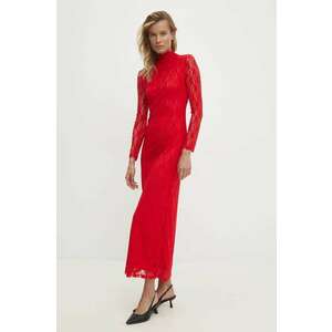 Answear Lab rochie culoarea rosu, maxi, drept imagine