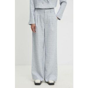 Gestuz pantaloni femei, lat, high waist, 10909202 imagine