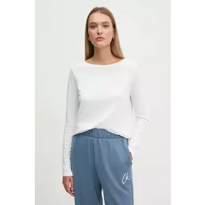 United Colors of Benetton longsleeve din bumbac culoarea alb, 3096D102Q imagine