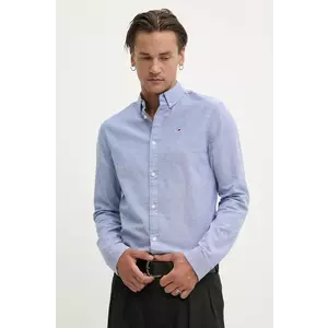 Tommy Jeans Cămașă bărbați, cu guler button-down, slim imagine