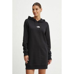 The North Face rochie din bumbac Zumu Hooded Dress culoarea negru, mini, oversize, NF0A89F8JK31 imagine