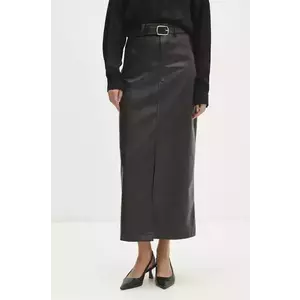 Answear Lab fusta culoarea negru, maxi, drept imagine