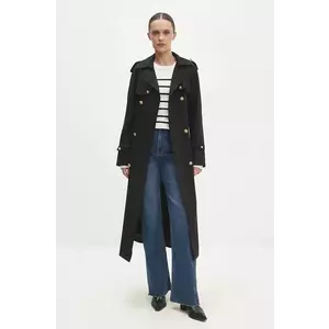 Answear Lab trenci femei, culoarea negru, de tranzitie imagine