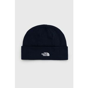 The North Face caciula culoarea albastru marin, din tricot gros imagine