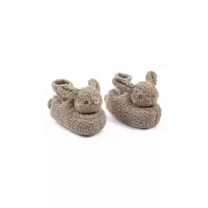 Konges Sløjd papuci copii BUNNY FOOTIES culoarea bej, KS101793 imagine
