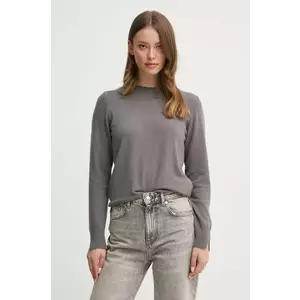 Sisley pulover din amestec de lână femei, culoarea gri, light, 102HM100F imagine
