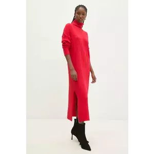 Answear Lab rochie culoarea rosu, midi, drept imagine